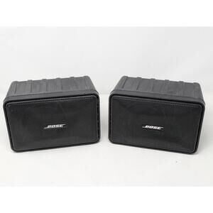 Bose 101 Music Monitor Black Indoor Outdoor Speakers Tested Working